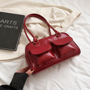 Multi-pocket Design Shoulder Bag Fashion Versatile Square Handbags Women Underarm Bags