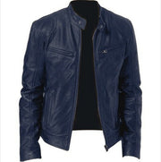PU Leather Jacket Slim Leather Jacket